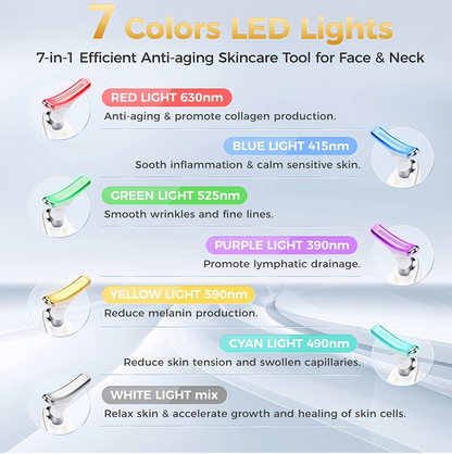 7 Color Neck Face Massager Neck Beauty Instrument