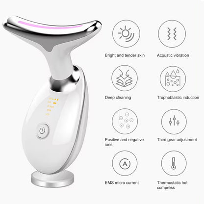 7 Color Neck Face Massager Neck Beauty Instrument